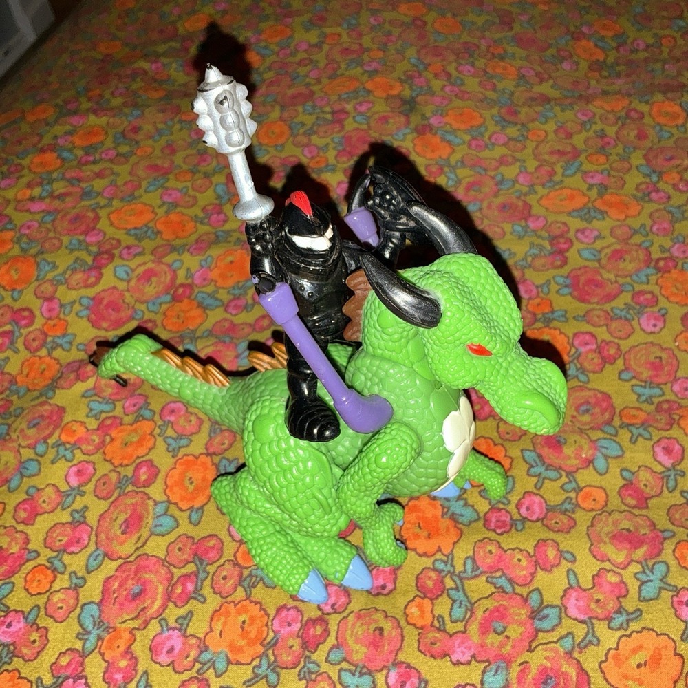 Vintage‎ 2001 Fisher Price Imaginext Medieval Castle Articulated Dragon knight
